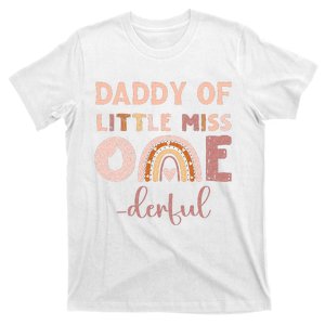 Boho Daddy Of Miss Onederful 1st Birthday Girl Cute T-Shirt