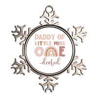 Boho Daddy Of Miss Onederful 1st Birthday Girl Cute Metallic Star Ornament