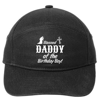 Blessed Daddy Of The Birthday Boy 7-Panel Snapback Hat