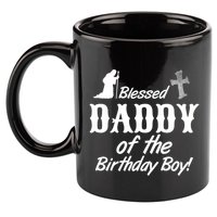 Blessed Daddy Of The Birthday Boy 11oz C Handle Ceramic Mug