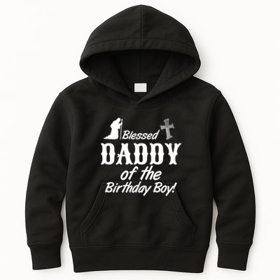 Blessed Daddy Of The Birthday Boy Kids Hoodie