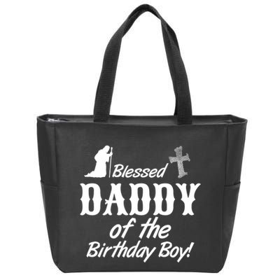 Blessed Daddy Of The Birthday Boy Zip Tote Bag