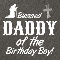 Blessed Daddy Of The Birthday Boy Cotton Canvas Backpack