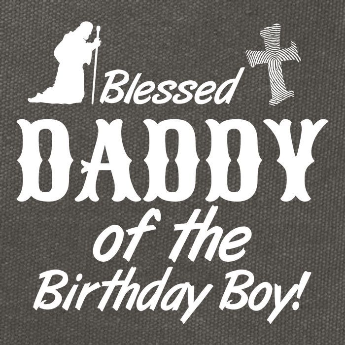 Blessed Daddy Of The Birthday Boy Cotton Canvas Backpack
