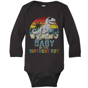 Baby Dinosaur Of The Birthday Boy Matching Family Baby Long Sleeve Bodysuit