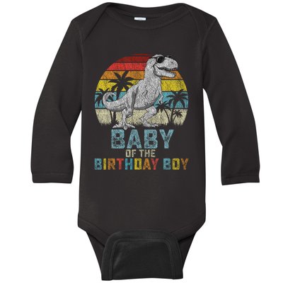 Baby Dinosaur Of The Birthday Boy Matching Family Baby Long Sleeve Bodysuit