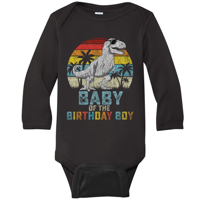 Baby Dinosaur Of The Birthday Boy Matching Family Baby Long Sleeve Bodysuit