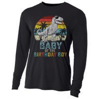 Baby Dinosaur Of The Birthday Boy Matching Family Cooling Performance Long Sleeve Crew