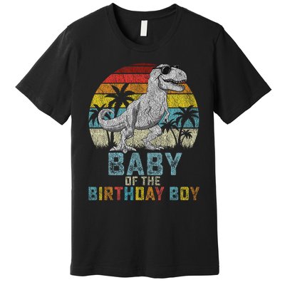 Baby Dinosaur Of The Birthday Boy Matching Family Premium T-Shirt