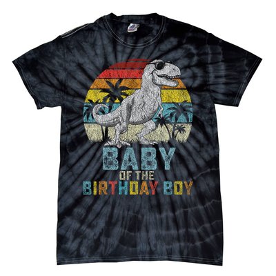 Baby Dinosaur Of The Birthday Boy Matching Family Tie-Dye T-Shirt