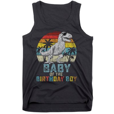 Baby Dinosaur Of The Birthday Boy Matching Family Tank Top