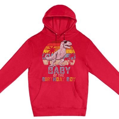 Baby Dinosaur Of The Birthday Boy Matching Family Premium Pullover Hoodie