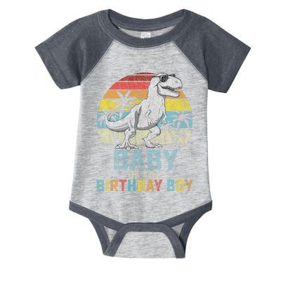 Baby Dinosaur Of The Birthday Boy Matching Family Infant Baby Jersey Bodysuit