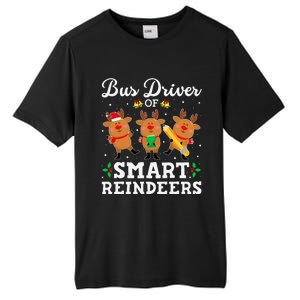 Bus Driver Of Smart Reindeers Bus Driver Christmas Ugly Tall Fusion ChromaSoft Performance T-Shirt