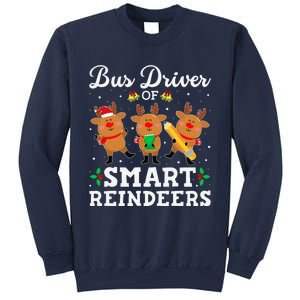 Bus Driver Of Smart Reindeers Bus Driver Christmas Ugly Sweatshirt