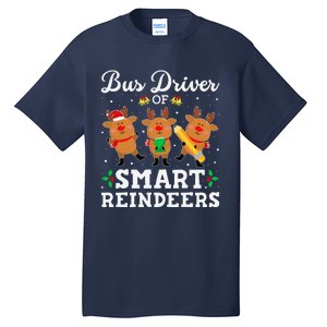 Bus Driver Of Smart Reindeers Bus Driver Christmas Ugly Tall T-Shirt