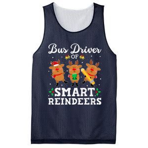 Bus Driver Of Smart Reindeers Bus Driver Christmas Ugly Mesh Reversible Basketball Jersey Tank