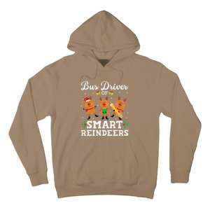 Bus Driver Of Smart Reindeers Bus Driver Christmas Ugly Hoodie