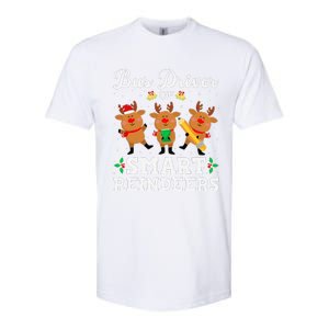 Bus Driver Of Smart Reindeers Bus Driver Christmas Ugly Softstyle CVC T-Shirt