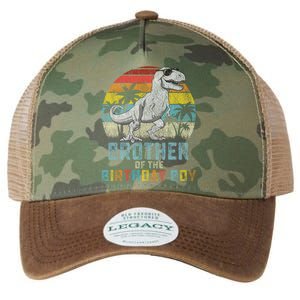 Brother Dinosaur Of The Birthday Matching Family Legacy Tie Dye Trucker Hat