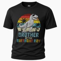 Brother Dinosaur Of The Birthday Matching Family Cooling Performance Crew T-Shirt