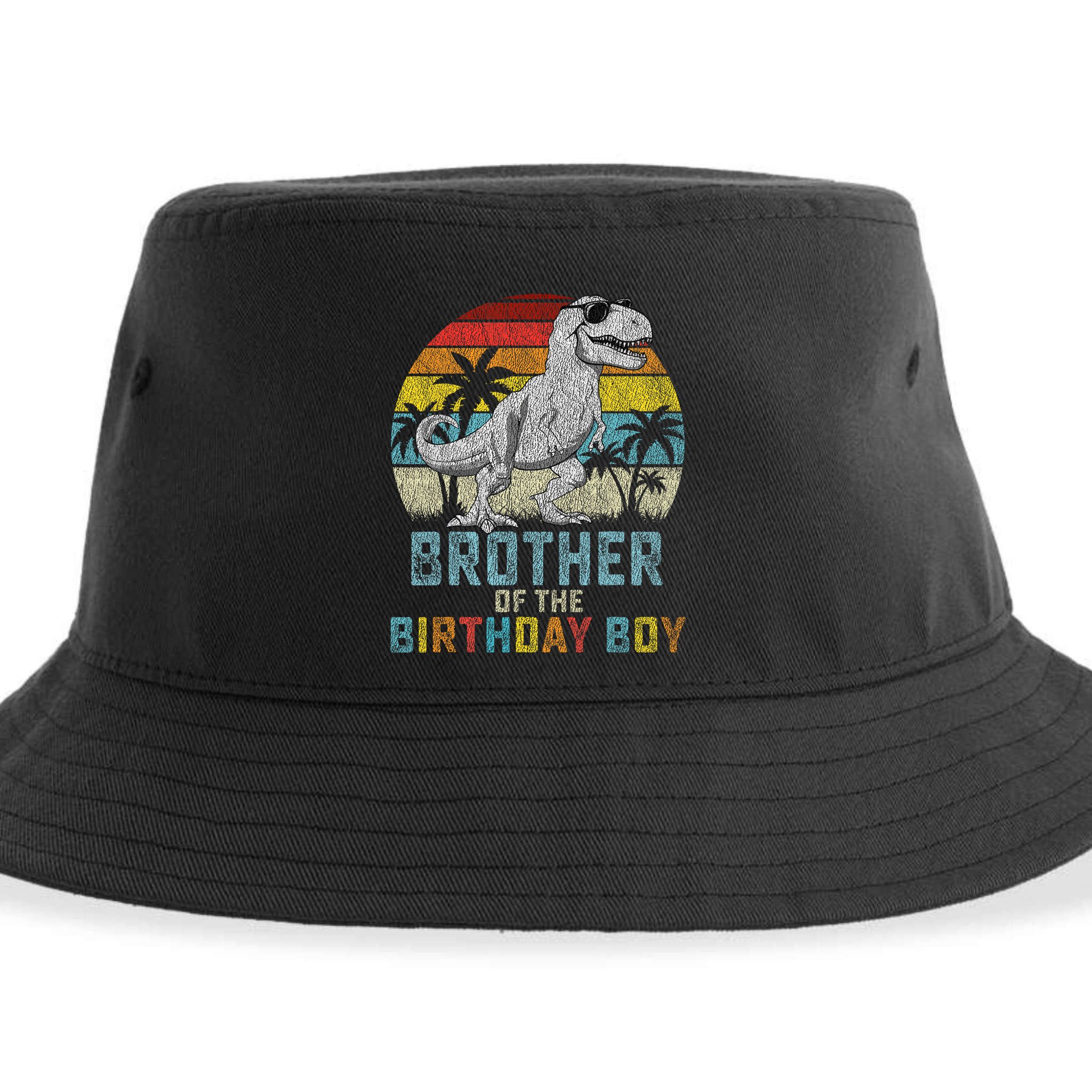 Brother Dinosaur Of The Birthday Matching Family Sustainable Bucket Hat