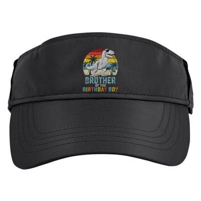 Brother Dinosaur Of The Birthday Matching Family Adult Drive Performance Visor