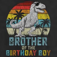 Brother Dinosaur Of The Birthday Matching Family Adult Drive Performance Visor