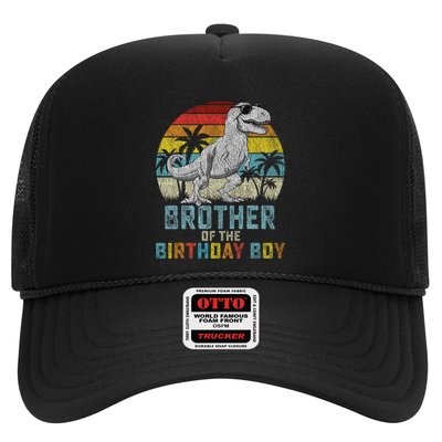 Brother Dinosaur Of The Birthday Matching Family Trucker Hat