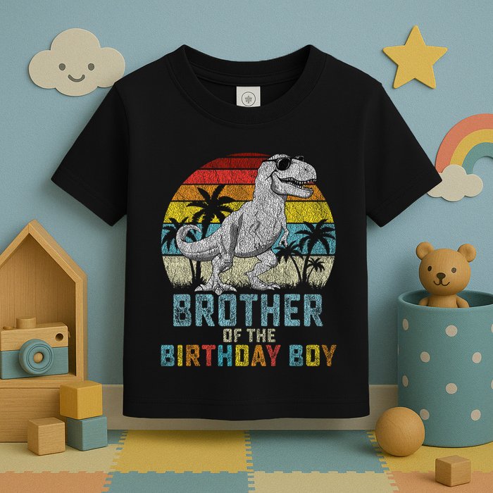 Brother Dinosaur Of The Birthday Matching Family Toddler T-Shirt