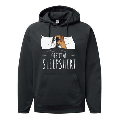 Boxer Dog Official Sleep Performance Fleece Hoodie