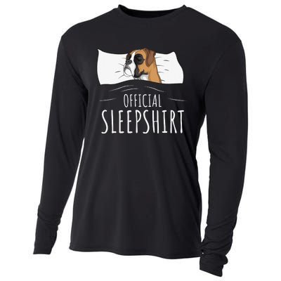 Boxer Dog Official Sleep Cooling Performance Long Sleeve Crew