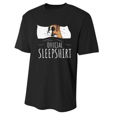 Boxer Dog Official Sleep Performance Sprint T-Shirt