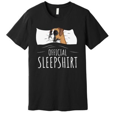 Boxer Dog Official Sleep Premium T-Shirt