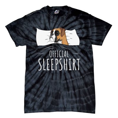 Boxer Dog Official Sleep Tie-Dye T-Shirt