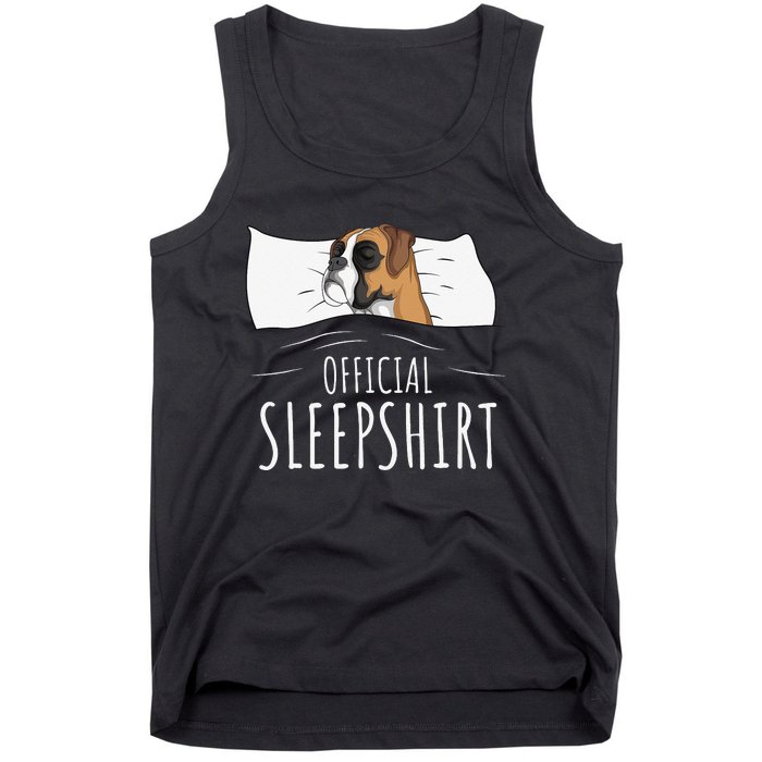 Boxer Dog Official Sleep Tank Top