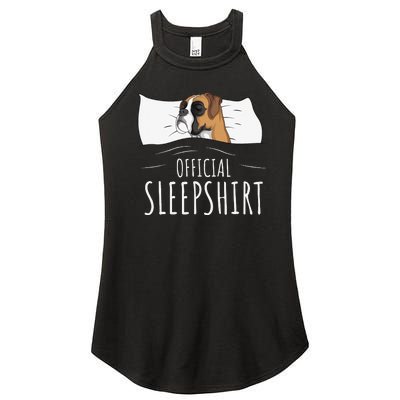 Boxer Dog Official Sleep Women’s Perfect Tri Rocker Tank