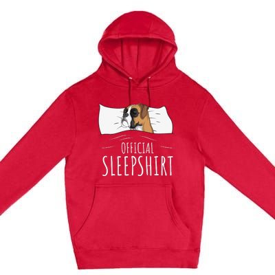 Boxer Dog Official Sleep Premium Pullover Hoodie