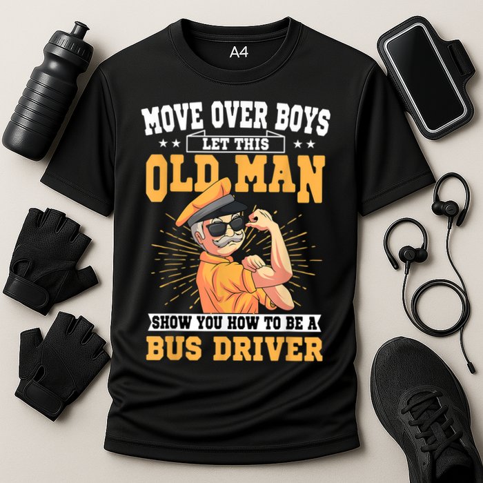 Bus Driver Old Operator Uniform Driving Shuttle Transit Performance Shirt