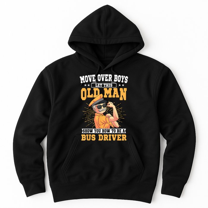 Bus Driver Old Operator Uniform Driving Shuttle Transit Hoodie