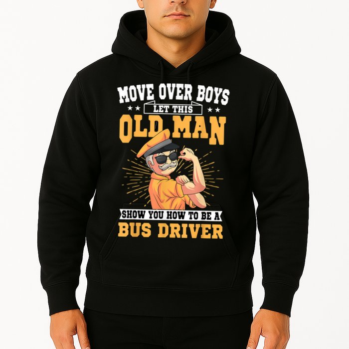 Bus Driver Old Operator Uniform Driving Shuttle Transit Hoodie