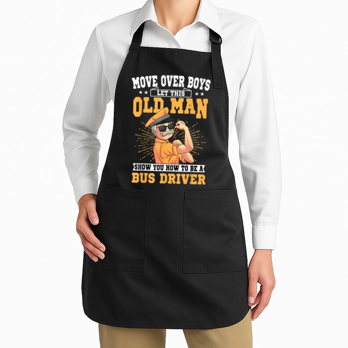 Bus Driver Old Operator Uniform Driving Shuttle Transit Apron