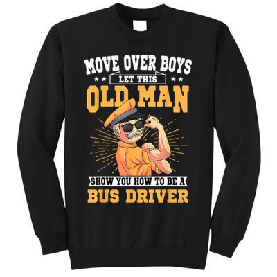 Bus Driver Old Operator Uniform Driving Shuttle Transit Sweatshirt