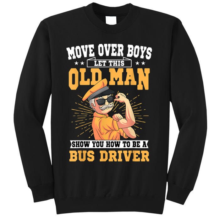 Bus Driver Old Operator Uniform Driving Shuttle Transit Sweatshirt
