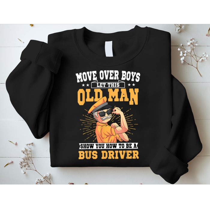 Bus Driver Old Operator Uniform Driving Shuttle Transit Sweatshirt