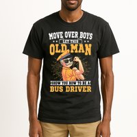 Bus Driver Old Operator Uniform Driving Shuttle Transit Tall T-Shirt