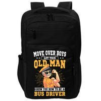 Bus Driver Old Operator Uniform Driving Shuttle Transit Impact Tech Backpack