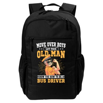 Bus Driver Old Operator Uniform Driving Shuttle Transit Backpack