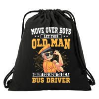 Bus Driver Old Operator Uniform Driving Shuttle Transit Drawstring Bag
