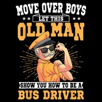 Bus Driver Old Operator Uniform Driving Shuttle Transit Drawstring Bag